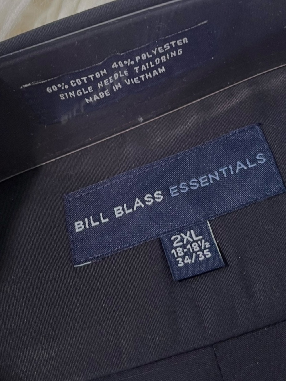 Bill Blass Essentials "Modern Fitted Black Dress Shirt, Tie and Tie Bar" NWT - Picture 3 of 6